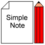 simple note android application logo